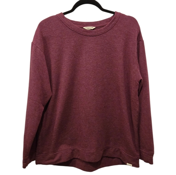 Orvis Sweaters - Orvis Women's Burgundy Crew Neck Pullover Soft Modal - Layering Oversized Sz L